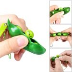 Schlüsselanhänger Squishy Erbsen