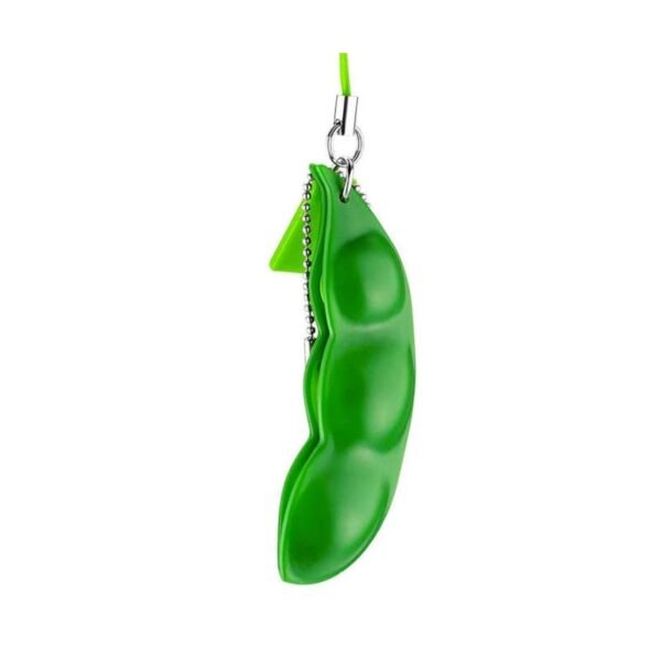 Schlüsselanhänger Squishy Erbsen