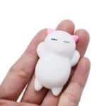 Squishy Mochi Katze Weiß