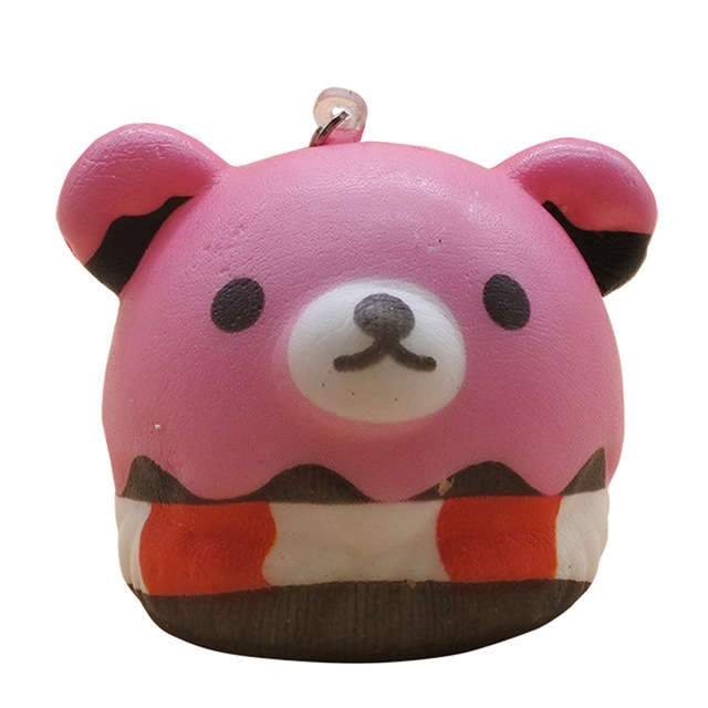 Squishy Tête Ours (Couleur: Rose)