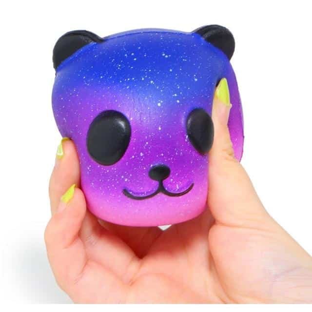 Squishy Tête de Panda Galaxy (Couleur: Violet)