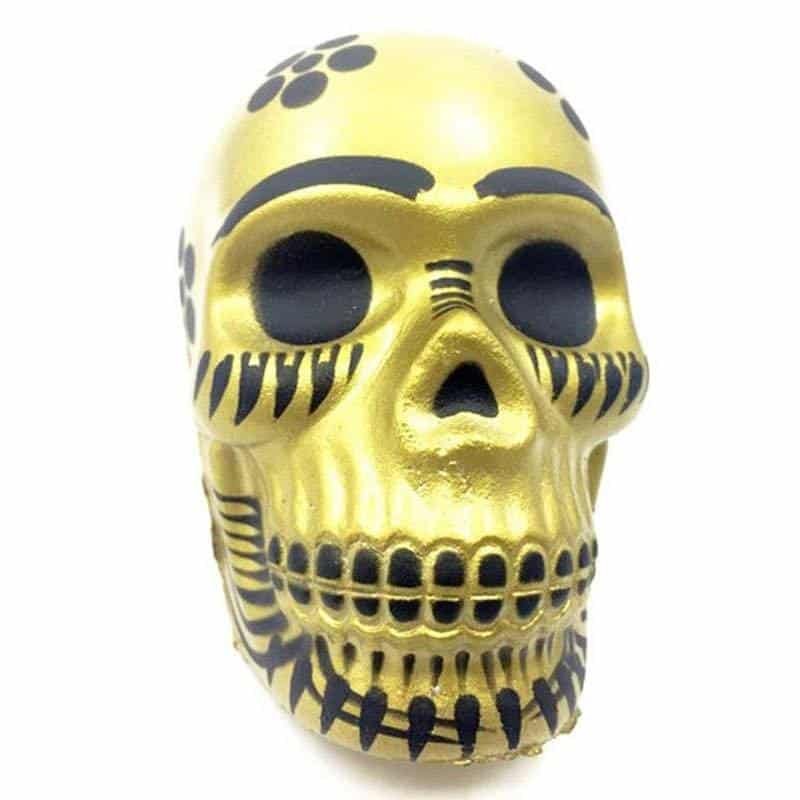 Squishy Tête de Mort (Couleur: Or)