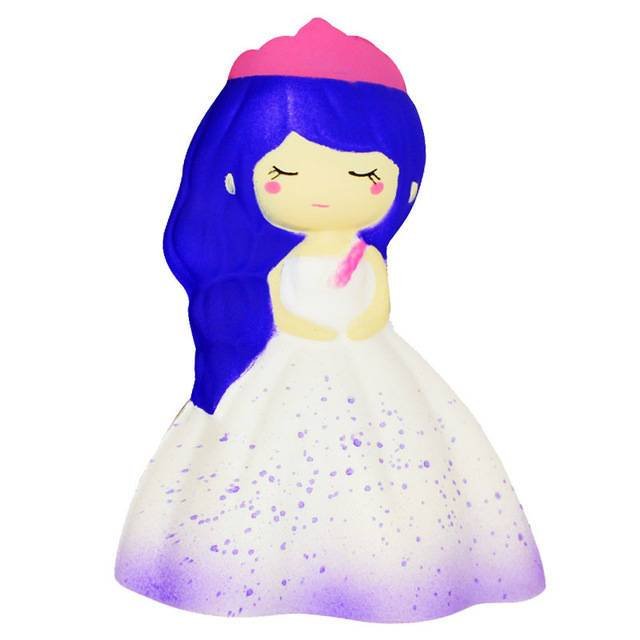 Squishy Princesse Kawaii (Princesse: Cheveux Bleu)