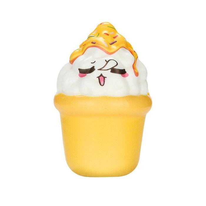 Squishy Pot de Glace (Couleur: Jaune)