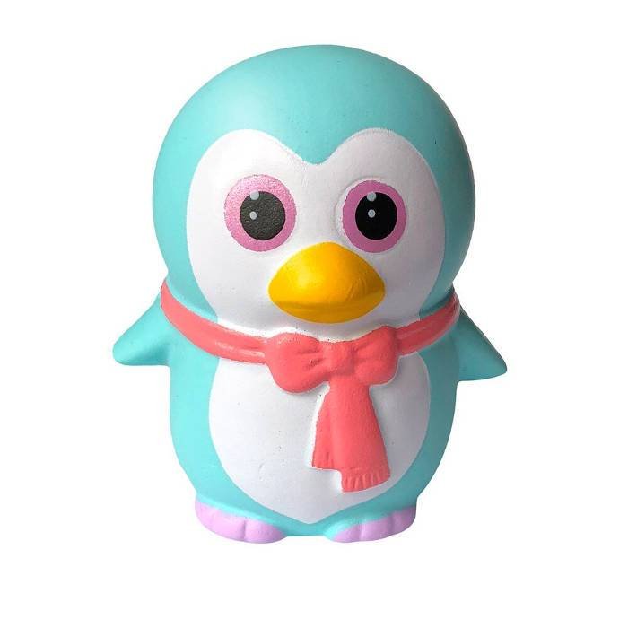 Squishy Pingouin Kawaii (Couleur: Bleu)