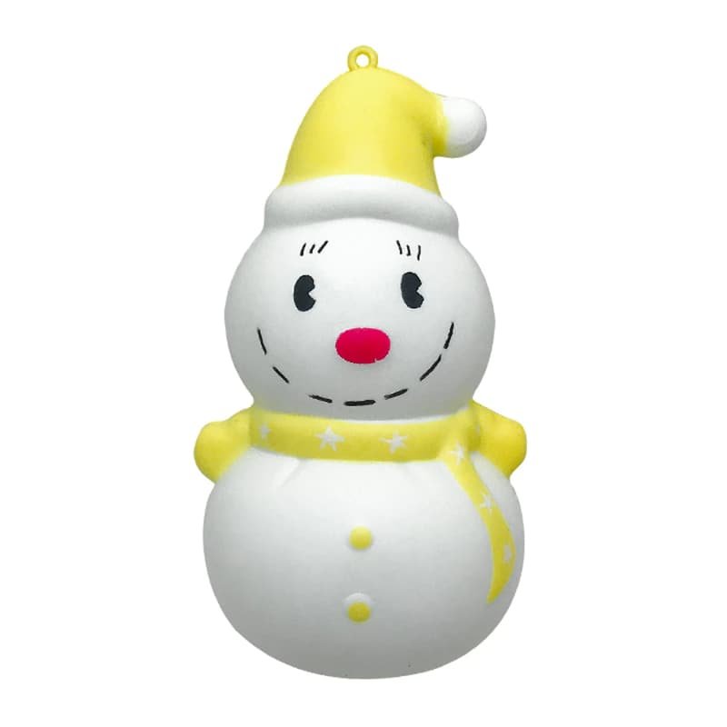Squishy Bonhomme de Neige Kawaii (Couleur: Jaune)