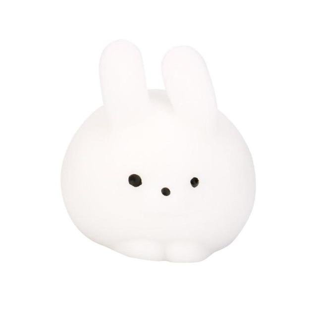 Squishy Mochi Lapin (Couleur: Blanc)
