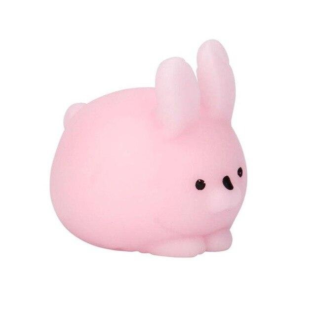Squishy Mochi Lapin (Couleur: Rose)