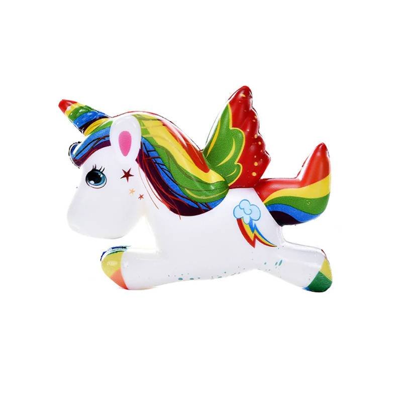 Squishy Licorne Volante (Couleur: Arc-en-ciel)