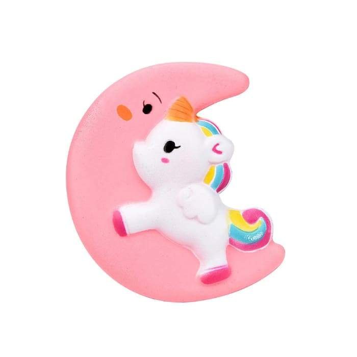 Squishy Licorne Lune (Couleur: Rose)