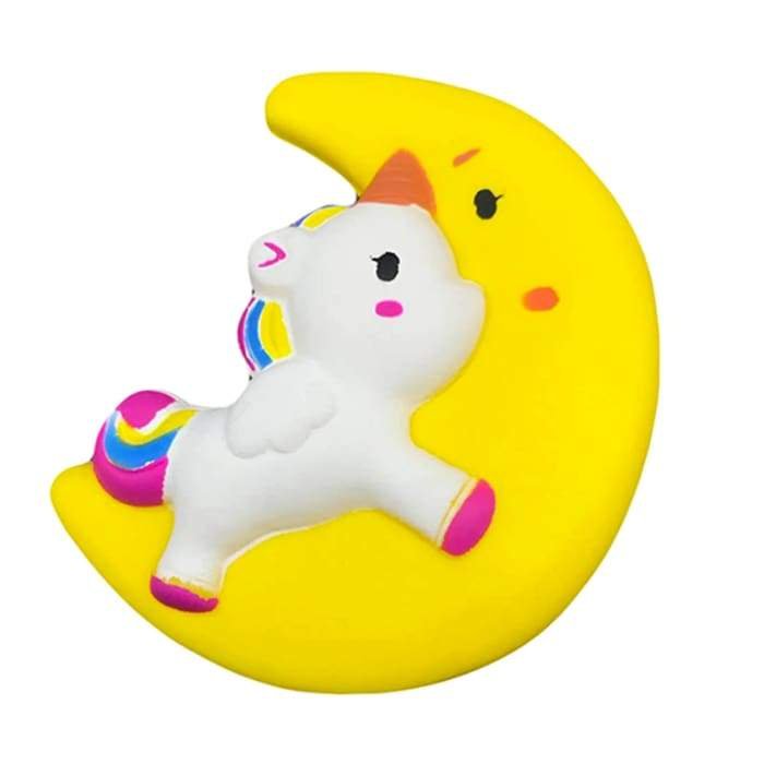 Squishy Licorne Lune (Couleur: Jaune)