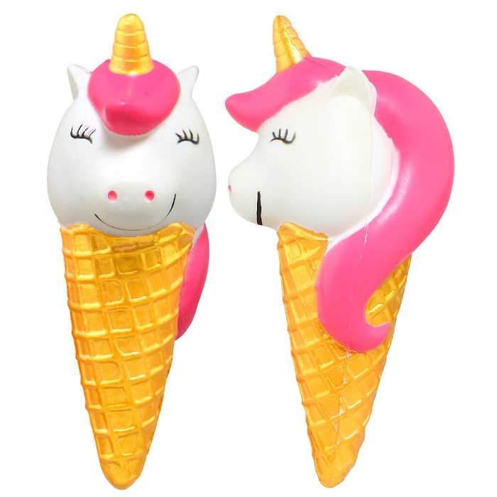 Squishy Licorne Cornet (Couleur: Rose)