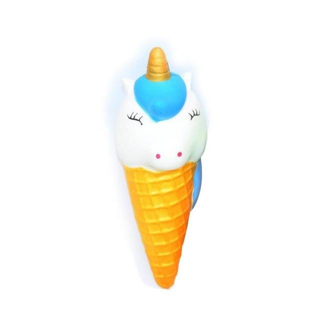 Squishy Licorne Cornet (Couleur: Bleu)