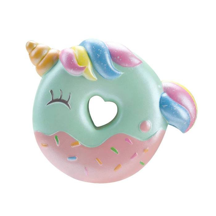 Squishy Licorne Beignet (Couleur: Vert)