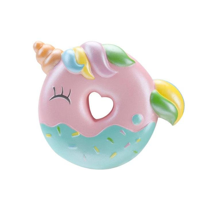 Squishy Licorne Beignet (Couleur: Rose)