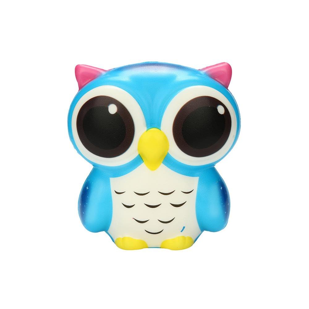 Squishy Hibou (Couleur: Bleu)
