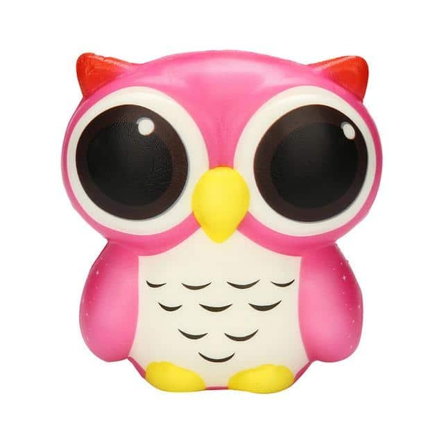 Squishy Hibou (Couleur: Rose)