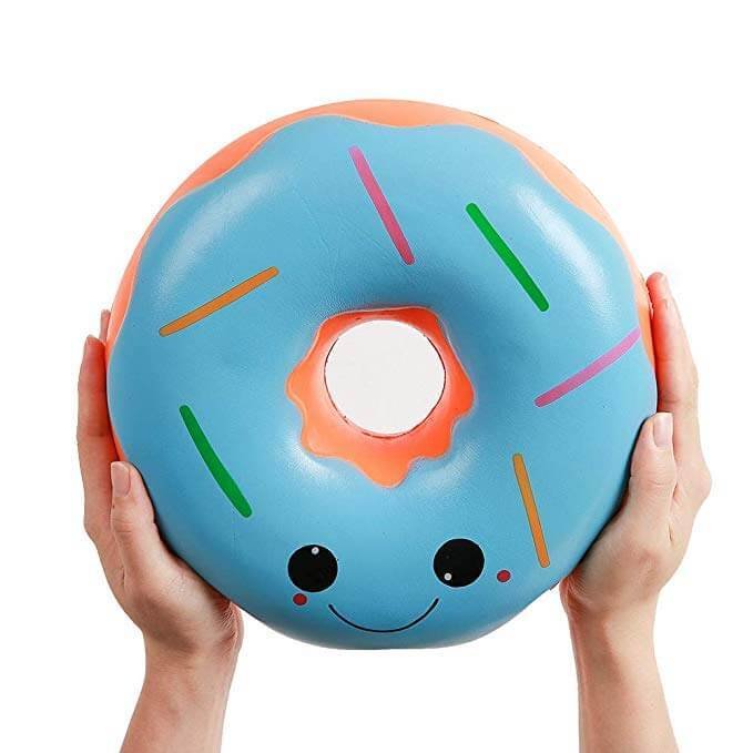 Squishy Géant Donut (Couleur: Bleu)