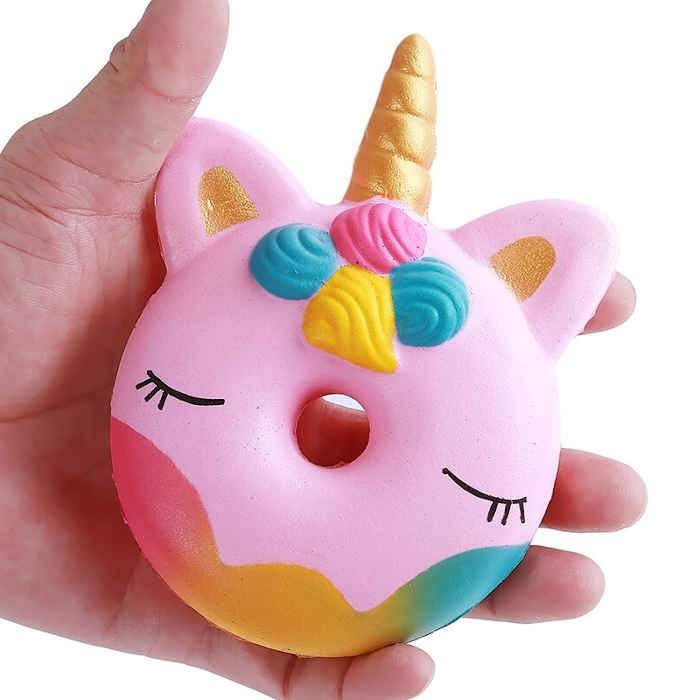 Squishy Donut Licorne (Couleur: Rose)