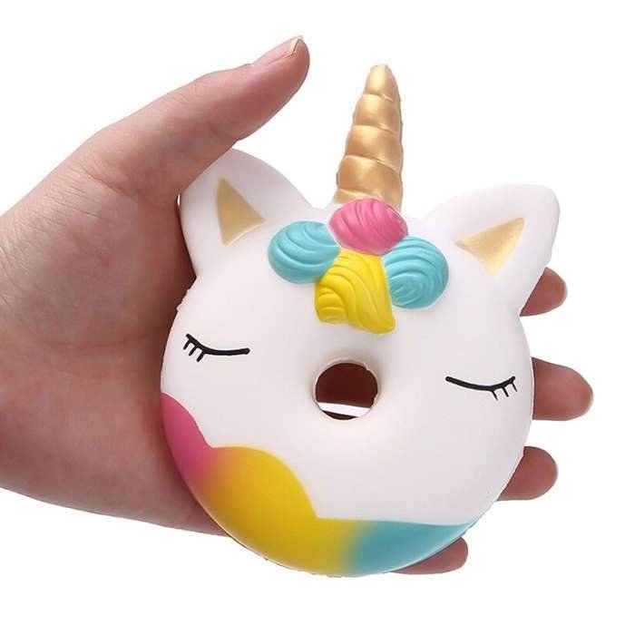 Squishy Donut Licorne (Couleur: Blanc)