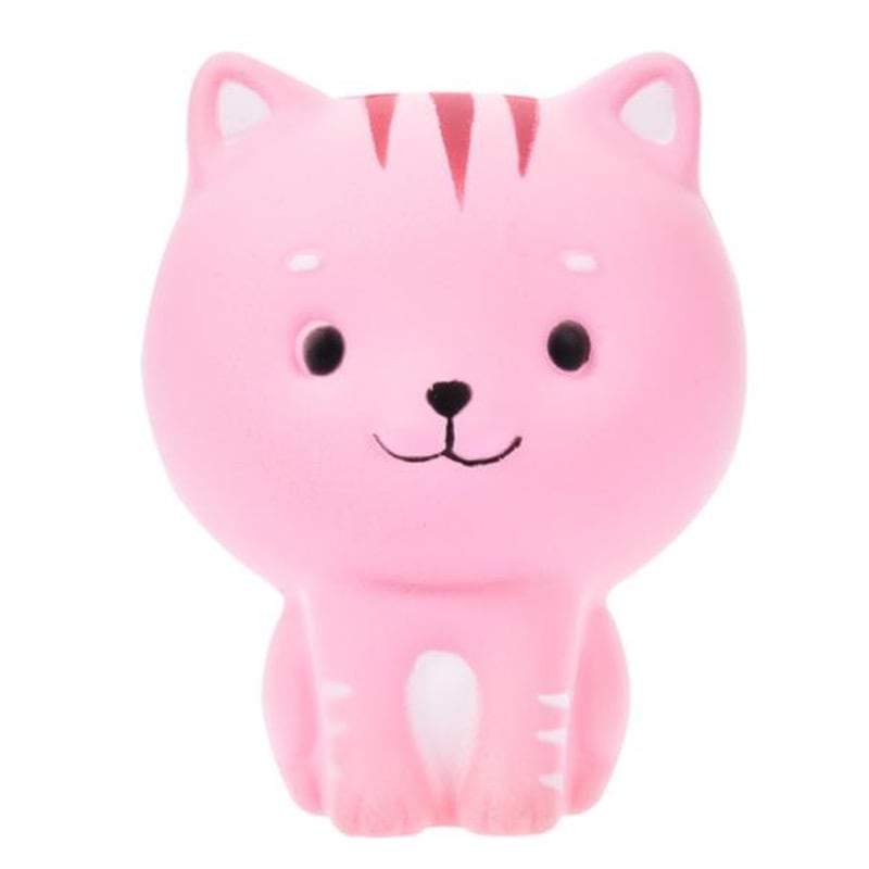 Squishy Chat Tigré (Couleur: Rose)